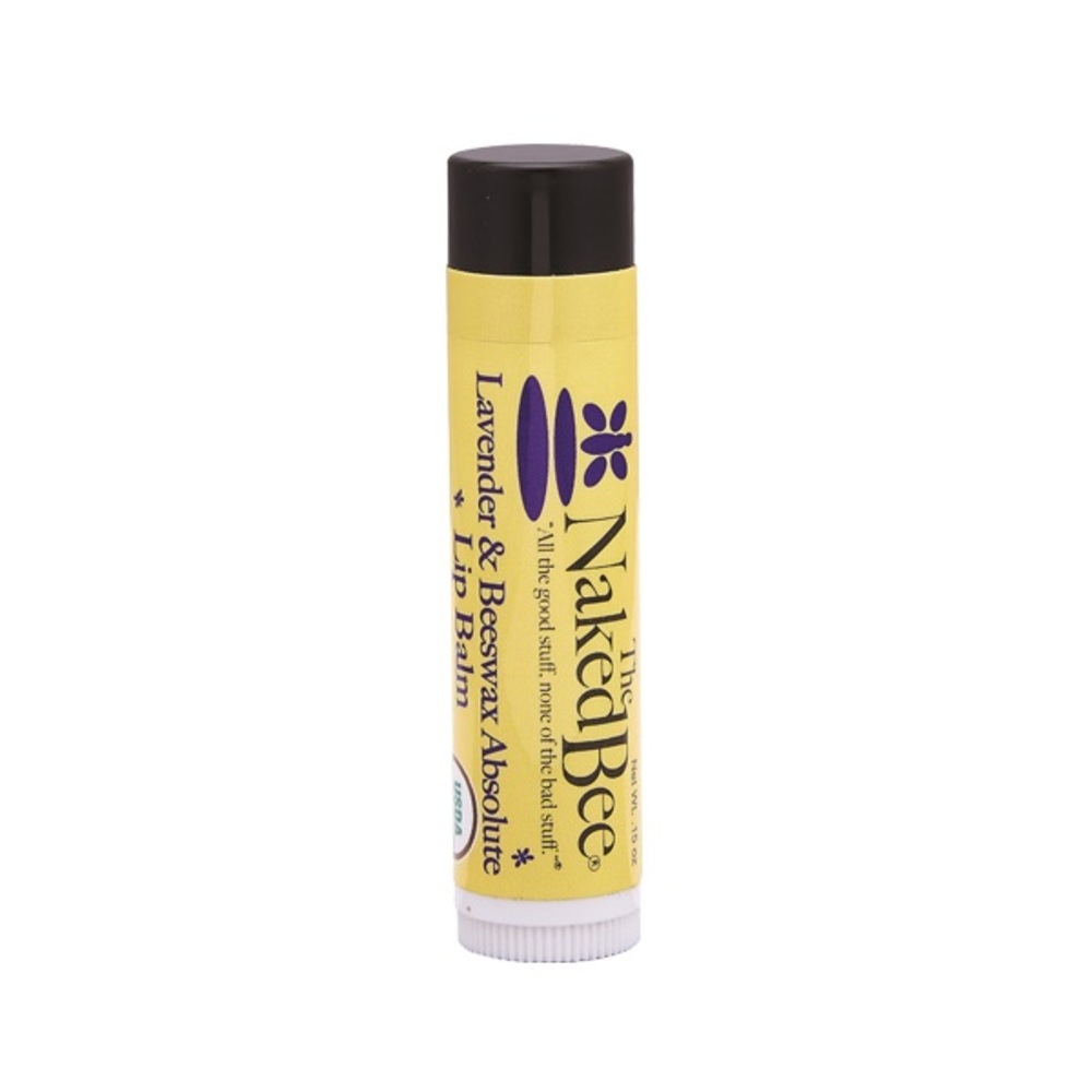 New The Naked Bee Organic Lip Balm Lavender & Beeswax Absolute